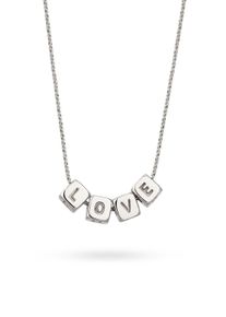 Kette mit Anh&auml;nger Elli "Halskette Buchstaben Love 925 Sterling Silber" Gr. 45, silber, Halsketten, Damen, Silber 925 (Sterlingsilber), Kette mit Anh&auml;nger