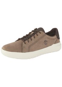 Sneaker TIMBERLAND "SENECA BAY - LOW LACE UP SNEAKER", Herren, Gr. 45, medium grau nubuck, Leder, Schuhe Sneaker, aus Leder