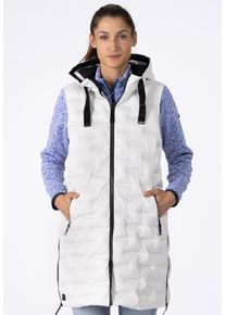 Funktionsweste LPO "TESSY II LONG", Damen, Gr. 40 (M), wei&szlig;, Web, 100% Polyester, h&uuml;ftbedeckend, Westen Funktionsweste, auch in Gro&szlig;en Gr&ouml;&szlig;en erh&auml;ltlich