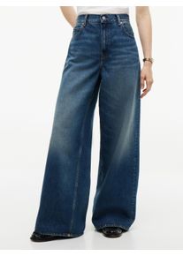 Weite Jeans Tommy Hilfiger "DNM NEW DOREEN 70'S WIDE LEG HW", Damen, Gr. 34, L&auml;nge 30, vintage new doreen, Denim/Jeans, Obermaterial: 100% Baumwolle, unifarben, l&auml;ssig geschnitten lang, Jeans Weite Jeans, Baumwolle, l&auml;ssig geschnitten, wide fit, high waist