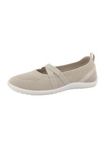 Sneaker Ballerinas Kappa "Linn", Damen, Gr. 36, beige, Synthetik, Schuhe Sneaker Ballerinas, Sommerschuhe, Freizeitschuh, Halbschuh, Slipper