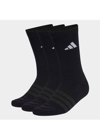 Funktionssocken adidas Performance "D&Auml;MPFENDE SPORTSWEAR CREW 3ER-PACK" Gr. XXL, schwarz, schwarz, wei&szlig;, Socken, Damen, XXL (49/51), Sockengr&ouml;&szlig;e, Obermaterial: 56% Baumwolle, 40% Polyester, 3% Elasthan, 1% Polyamid, Funktionssocken, f&uuml;r sportive Aktivit&auml;ten und Fitness, 3er-Pack