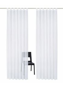 Gardine OTTO HOME "Belem" Gr. 3, wei&szlig;, B:140cm H:225cm, Voile, Polyester, Gardinen, Gardine, 1 oder 2 Schals, Vorhang, Fertiggardine, Kreise