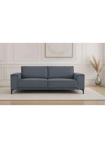 3-Sitzer Home Affaire "OLAND Cord, Sofa, B: 224 cm, Skandi-Design", grau (dunkelgrau), B:224cm H:85cm T:83cm, 92%PES 8%NY, Sofas, 3-Sitzer, Struktur, Flachgewebe, Luxus-Microfaser, Boucle