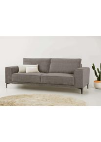 3-Sitzer Home Affaire "OLAND Chenille, Sofa, B: 224 cm, Skandi-Design", beige (taupe), B:224cm H:85cm T:83cm, 100% Polyester, Sofas, 3-Sitzer, Struktur, Flachgewebe, Luxus-Microfaser, Boucle