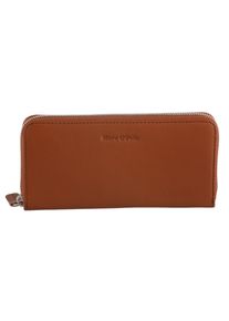 Geldb&ouml;rse "Emilie", Damen, cognacfarben, Leder, MARC O'POLO ACCESSORIES, Kleinlederwaren Geldb&ouml;rse, Damen Geldbeutel, Portemonnaie, Money Pocket mit Rei&szlig;verschluss