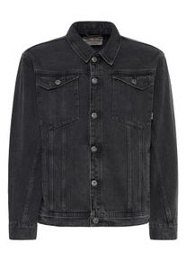 Jeansjacke Blend "BHFRIDOS DENIM JKT PP NOOS", Herren, Gr. M, schwarz (denim middle blau), Denim/Jeans, Obermaterial: 100% Baumwolle, clean, relaxed fit normal, 1-Knopf-Manschette, Jacken Jeansjacke, Baumwolle, relaxed fit