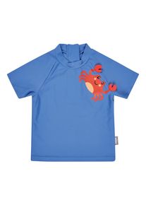 Badeanzug Sterntaler "Badeshirt kurzarm Krabbe", Jungen, Gr. 68, EURO, meerblau, Obermaterial: 82% Polyamid PA. 18% Elasthan EL., Badeanz&uuml;ge Badeanzug