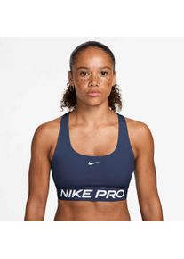 Sport-BH Nike "W NP DF 365 LS BRA", Damen, Gr. S, N-Gr, midnight nav, Obermaterial: 83% Polyester, 17% Elasthan, BHs Sport-BH, Nike Pro