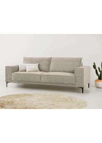 3-Sitzer Home Affaire "OLAND Chenille, Sofa, B: 224 cm, Skandi-Design", beige (cream), B:224cm H:85cm T:83cm, 100% Polyester, Sofas, 3-Sitzer, Struktur, Flachgewebe, Luxus-Microfaser, Boucle
