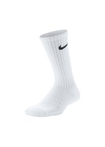 Funktionssocken Nike "Y NK EVRYDAY CUSH CREW 3PR-108", Kinder, Gr. M (38/41/140/146), wei&szlig;, schwarz, Obermaterial: 73% Baumwolle, 23% Nylon, 3% Elasthan, 1% Polyester, Socken Funktionssocken, F&uuml;r Kinder und Jugendliche