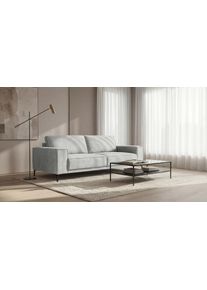 3-Sitzer Home Affaire "OLAND Boucl&eacute;, Sofa, B: 224 cm, Skandi-Design", beige (sand), B:224cm H:85cm T:83cm, 100% Polyester, Sofas, 3-Sitzer, Struktur, Flachgewebe, Luxus-Microfaser, Boucle