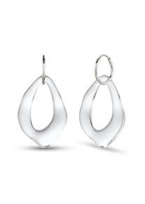 Paar Creolen Elli "Ohrringe Creolen Resin 925 Sterling Silber" Gr. 45, silber, Ohrringe, Damen, 45, Resin, Paar Creolen