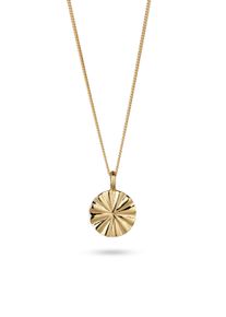 Kette mit Anh&auml;nger Elli "Halskette Symbol Sonne Rund 925 Sterling Silber" Gr. 40, gold, Halsketten, Damen, Silber 925 (Sterlingsilber), Kette mit Anh&auml;nger