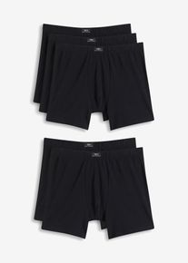 Boxershorts med bomull (5-pack) tajta - svart - storlek 5 (M) - bonprix
