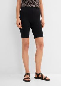 Cykelbyxa (2-pack) - svart - storlek 44/46 (L) - bonprix