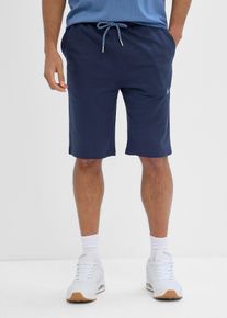 Sweatshirtshorts av ekologisk bomull - bl&aring; - storlek 68/70 (4XL) - bonprix