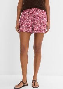 Jersey-Shorts aus flie&szlig;ender Viskose, rosa, Gr&ouml;&szlig;e 56/58 (3XL), Viskose, bonprix