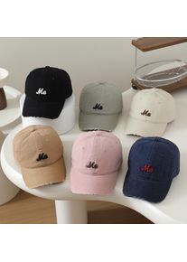 Autumn Kids Baseball Cap Embroidered Letter Cotton Child Sun Hat Casual Versatile Peaked Cap for Boys Girls