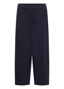 Stoffhose Soaked in Luxury "Strickhose SLHevanne", Damen, Gr. S, N-Gr, blau (night sky), Obermaterial: 80% Baumwolle CO. 15% Polyester PES. 5% Elasthan EL., Hosen Stoffhose
