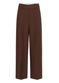 Stoffhose Soaked in Luxury "Casual Hose SLSemiki", Damen, Gr. S, N-Gr, braun (braun stone), Obermaterial: 40% Baumwolle CO. 40% Lyocell CLY. 20% Nylon NY., Hosen Stoffhose