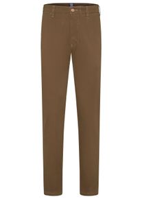 Chinohose MEYER "M5 Chino", Herren, Gr. 35-30, L&auml;nge 30, braun (karamell), Obermaterial: 98% Baumwolle CO. 2% Elasthan EL., regular fit, Hosen Chinohose, M5 Chino im unifarbenen Design