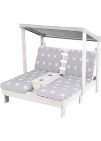 Doppelliege Roba "2er Gartenliege aus Holz", grau, Gartenliegen, Kinder, Doppelliege, f&uuml;r Kinder