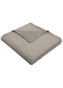 Wohndecke OTTO HOME "Jil", grau (plaza taupe), B:130cm L:180cm, Kunstfaser, Wohndecken, Wohndecke, aus super weichem Kuschelfleece, Kuscheldecke, Premium Qualit&auml;t