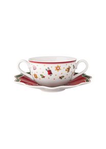 Villeroy & Boch Tasse VILLEROY & BOCH "Suppentasse mit Untertasse Toy's Delight 250 ml 2er Set bunt", bunt, B:19cm H:8,8cm &Oslash;:19cm, Porzellan, Trinkgef&auml;&szlig;e, Tasse, handw&auml;sche empfohlen