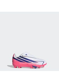 Fu&szlig;ballschuh adidas Performance "F50 HYPERFAST CLUB KIDS, KLETTVERSCHLUSS, FESTE B&Ouml;DEN/MULTI GROUND", Kinder, Gr. 32, pink (cloud wei&szlig;, solar lila, solar turbo), Synthetik, Schuhe Fu&szlig;ballschuh, f&uuml;r viele verschiedene B&ouml;den geeignet, f&uuml;r Jugendliche & Kinder