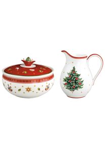 Villeroy & Boch Milch- und Zuckerset VILLEROY & BOCH "Milch- und Zucker-Set Toy's Delight 2er Set bunt", bunt, 2, Porzellan, Geschirr-Sets, Milch- und Zuckerset, Mikrowellengeeignet