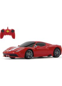 RC-Auto Jamara "Ferrari 458 Speciale 40 MHz 1:24 rot", rot, Fernlenkfahrzeuge, KinderB:19cm H:5cm T:10cm, Kunststoff, RC-Auto, B:19cm H:5cm T:10cm