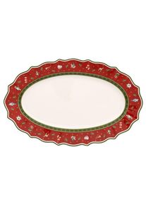 Villeroy & Boch Servierplatte VILLEROY & BOCH "Servierplatte Toy's Delight 38 x 24 cm bunt", bunt, L:37,8cm, Porzellan, Servierplatten, Servierplatte