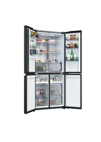 Haier Multi Door "HCR58S18CWMB", Energieeffizienz: C, schwarz, B:83cm H:185cm T:63,7cm, K&uuml;hlschr&auml;nke, Wasserdispenser mit Tank, Multi Door