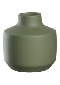 Dekovase Leonardo "Keramikvase MILANO", gr&uuml;n, B:18cm H:18,5cm T:18cm, Keramik, Vasen, Dekovase