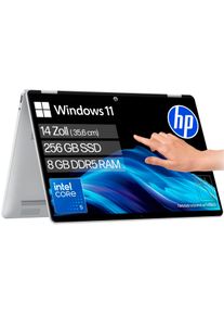 HP Convertible Notebook "OmniBook 5 Flip 14-fp0250ngx", silber (glacier silber), 8 GB RAM 256 GB SSD, Core 5, Windows11Home64-Bit, Notebooks, Convertible Notebook