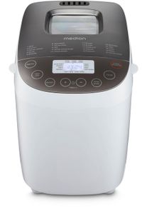Medion Brotbackautomat "MD 12040, 20 Backprogramme, 3 Br&auml;unungssufen, doppelter Knethaken", wei&szlig;, B:26,8cm H:30,7cm T:41cm, Brotbackautomaten, Bis zu 1600g Fassungsverm&ouml;gen, Warmhaltefunktion, ILAG Beschichtung, Brotbackautomat