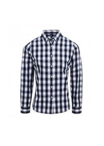 Premier Dames/dames Mulligan Check shirt met lange mouwen (Wit/Zwaar)