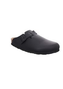 Clog Rohde "Grado", Herren, Gr. 40, schwarz, Leder, Basic, Schuhe Clog, Pantoffel, Hausschuh, Wohlf&uuml;hlschuh mit Schnalle