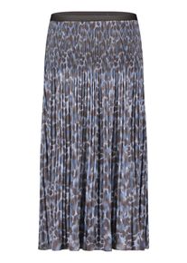Plisseerock Betty Barclay "Plisseerock mit Gummizug", Damen, Gr. 40, bunt (blau, braun), Einsatz: 100% Polyester PES., R&ouml;cke Plisseerock