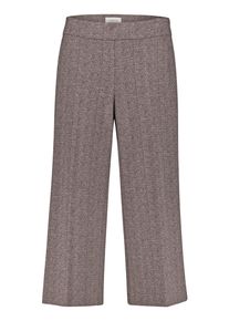 Culotte Cartoon "Culotte mit B&uuml;gelfalte", Damen, Gr. 38, EURO, braun (braun, cream), Obermaterial: 66% Polyester PES. 31% Viskose CV. 3% Elasthan EL., Hosen Culotte