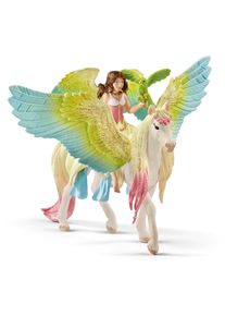 Spielfigur Schleich "BAYALA, Surah mit Glitzer-Pegasus (70566)", bunt, Spielfiguren, Kinder, Kunststoff, Spielfigur