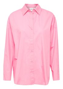 Langarmbluse Ichi "Langarm - Hemd IXSTORMIE", Damen, Gr. 38, pink (begonia pink), Obermaterial: 100% Baumwolle CO., Blusen Langarmbluse