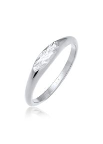 Siegelring Elli "Ring Siegelring Oval Pinky Ring 925 Silber" Gr. 48, silber, Fingerringe, Damen, 48, ohne Stein, Silber 925 (Sterlingsilber), 9mm, Siegelring