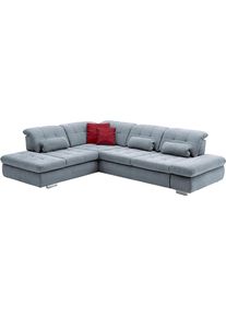 Ecksofa DIE PLANBAR "MP-IN17004 L-Form, Breite 323 cm, mit Federkern-Polsterung", ice, B:323cm H:84cm T:260cm, 100% Polyester, Sofas, Ecksofa, inkl. Sitztiefenverstellung, wahlweise weitere Funktionen