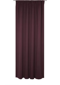 Vorhang WIRTH "Newbury", lila (aubergine), B:130cm H:155cm, Baumwolle, Polyester, Gardinen, Vorhang, nach Ma&szlig;