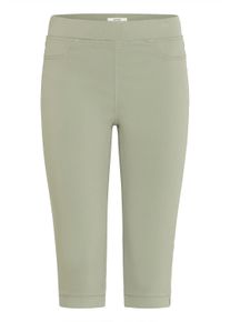 Caprihose oxmo "Caprihose OXKeana", Damen, Gr. XL, N-Gr, gr&uuml;n (seagrass), Obermaterial: 75% Viskose CV. 21% Nylon NY. 4% Elasthan EL., Hosen Caprihose