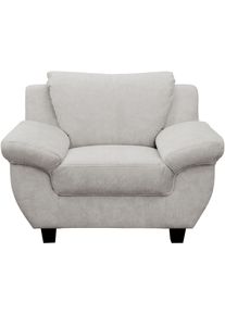Sessel OTTO HOME "Silkeborg Sitzbreite: 49 cm, gem&uuml;tlich und formsch&ouml;n", silber, B:109cm H:80cm T:91cm, 100% Polyester, Sessel, Sessel, aus pflegeleichtem, weichem Luxus-Microfaser