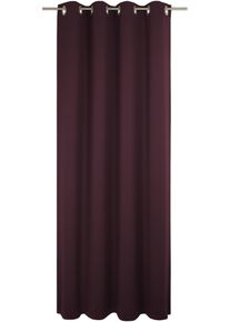 Vorhang WIRTH "Newbury", lila (aubergine), B:130cm H:305cm, Baumwolle, Polyester, Gardinen, Vorhang, nach Ma&szlig;