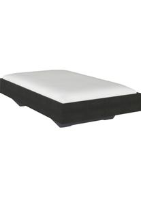Futonbett Rauch "Phoenix", grau (grau hochglanz), B:125cm H:41cm L:206cm, Betten, Futonbett, ohne Kopfteil